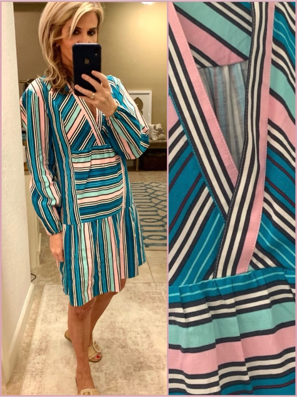 New Maria Oliver Linen Silk Capri Sundress